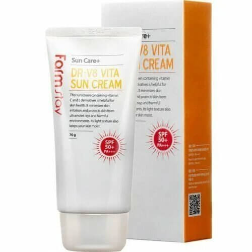 Крем солнцезащитный витаминизированный FarmStay DR-V8 Vita Sun Cream SPF 50+