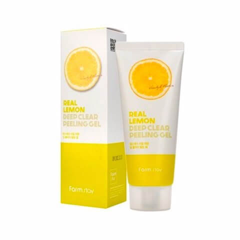 Пилинг отшелушивающий с экстрактом лимона FarmStay Real Lemon Deep Clear Peeling Gel