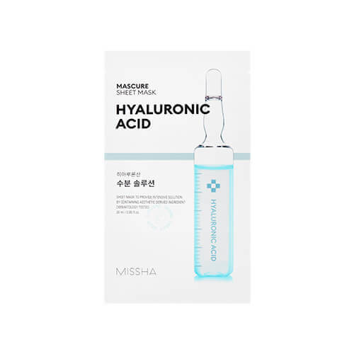 Тканевая маска для лица MISSHA Mascure Hydra Solution Sheet Mask(HYALURON ACID)