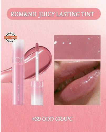 Глянцевый тинт Rom&Nd JUICY LASTING TINT тон 39 ODD GRAP